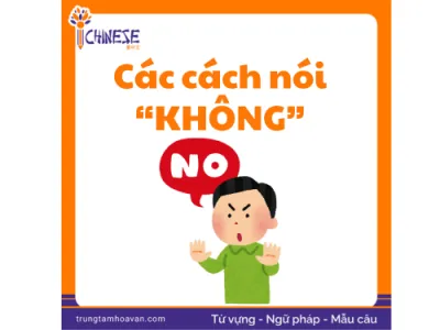 Các cách Nói “Không” Trong Tiếng Trung